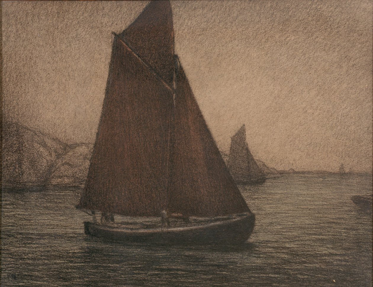 Nätfiskebåtar av Karl Nordström