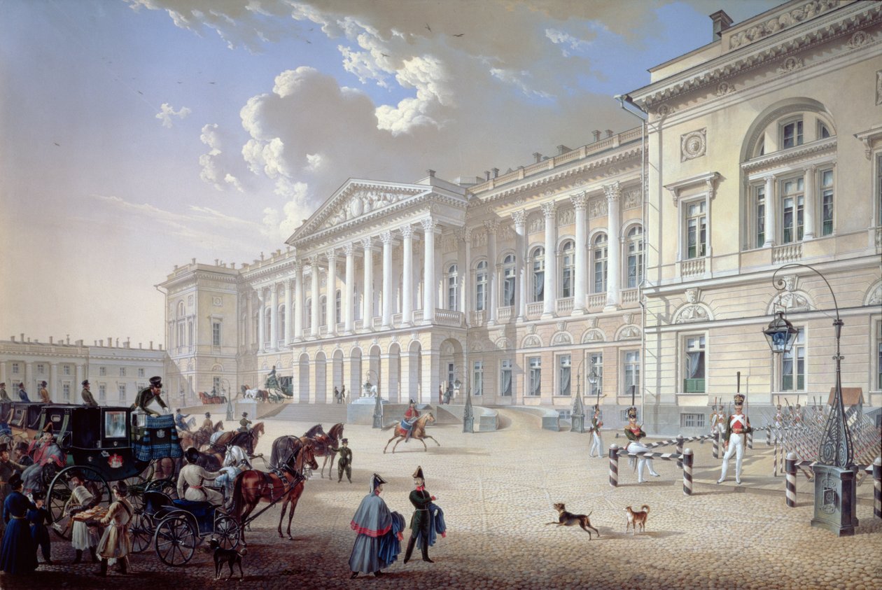 Mikhailovsky-palatset, St. Petersburg, 1832 av Karl Pavlovich Beggrov