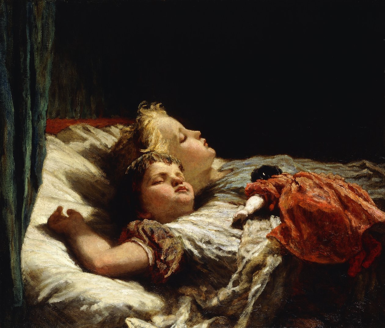 Sweet Slumber, av Karl Wilhelm Friedrich Bauerle