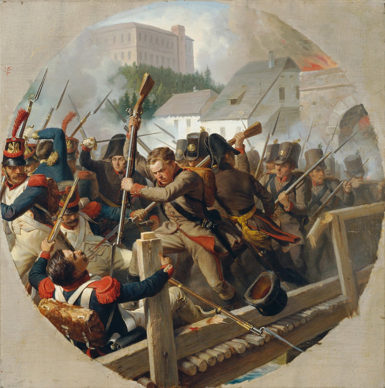 Mötet i Ebelsberg 1806 av Karl von Blaas