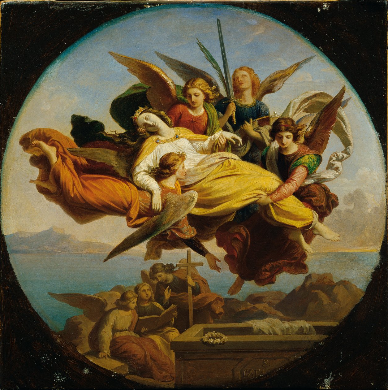 Saint Catherine av Karl von Blaas