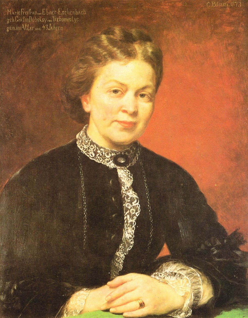 Tyska: Marie Freifrau von Ebner-Eschenbach av Karl von Blaas