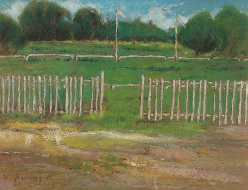 Alag The Racecourse of Alag av Károly Ferenczy