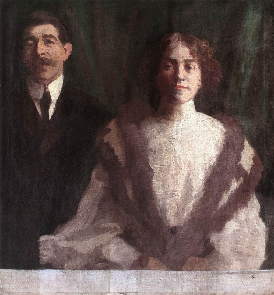 Cezar Herrer and his Wife at Nagybanya av Károly Ferenczy