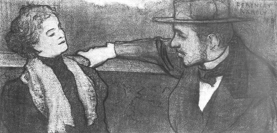 Dapnis and Chloe av Károly Ferenczy