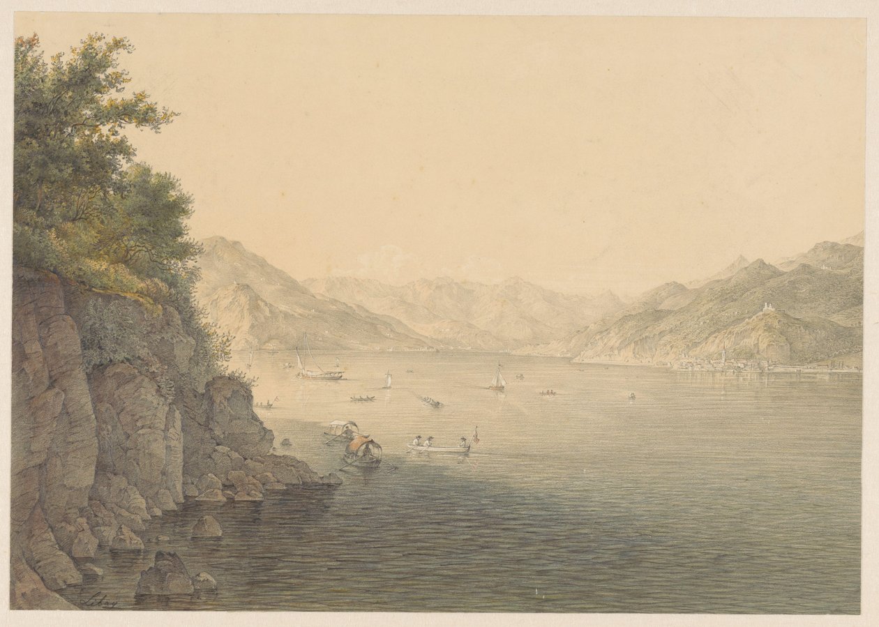 Varenna vid Comosjön av Karoly Lajos Libay