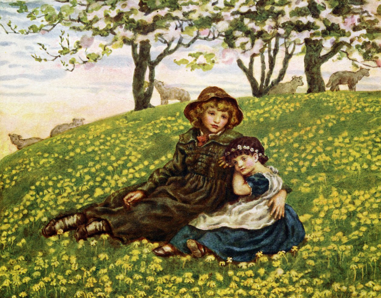 Bror og søster af Kate Greenaway.swed av Kate Greenaway