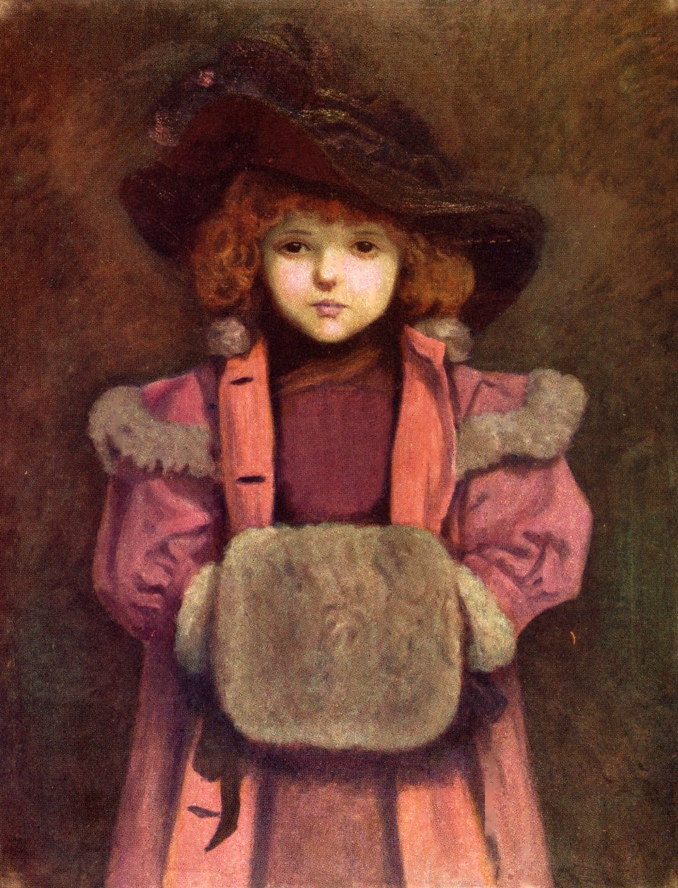The muff (oavslutad) av Kate Greenaway av Kate Greenaway