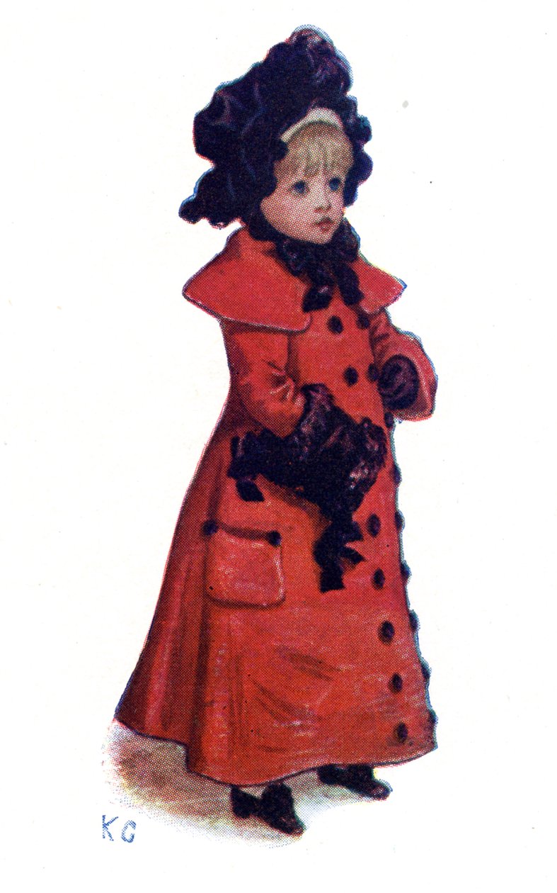 "Julkort" av Kate Greenaway. av Kate Greenaway