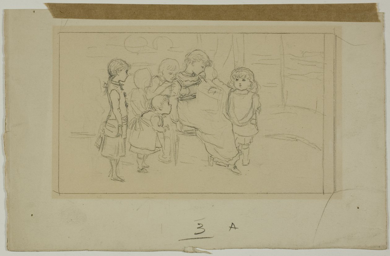 Grupp av barn av Kate Greenaway