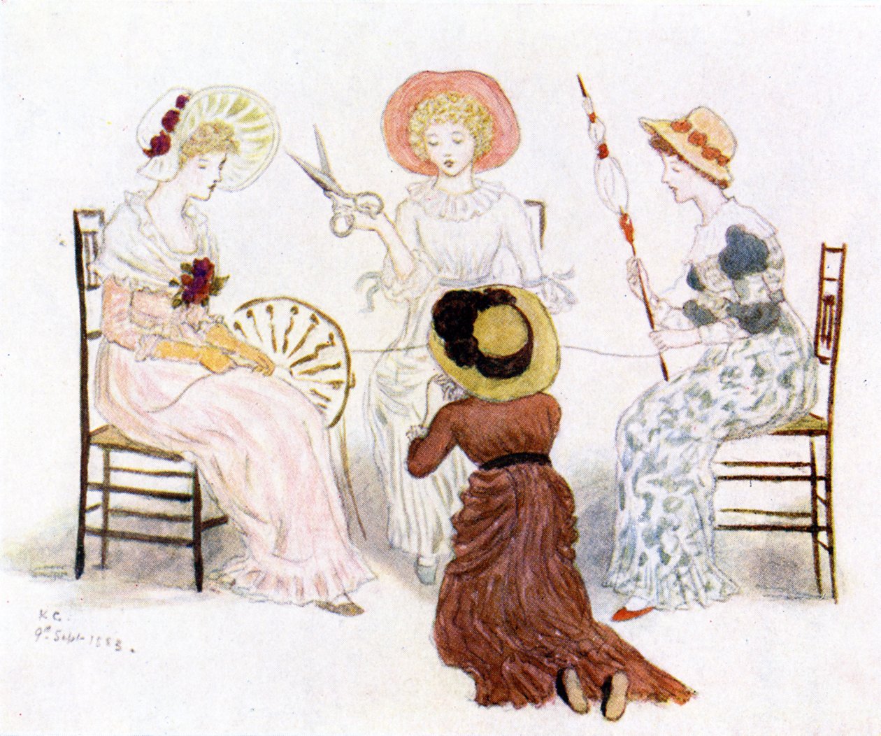 "Kate Greenaway före öden" av Kate Greenaway