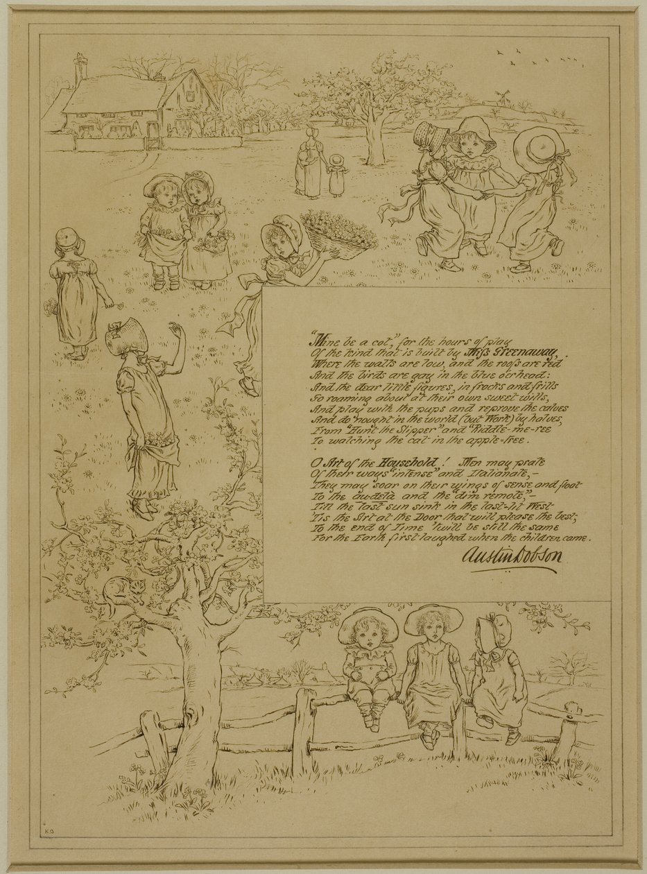 Studie för hem-skönhet av Kate Greenaway
