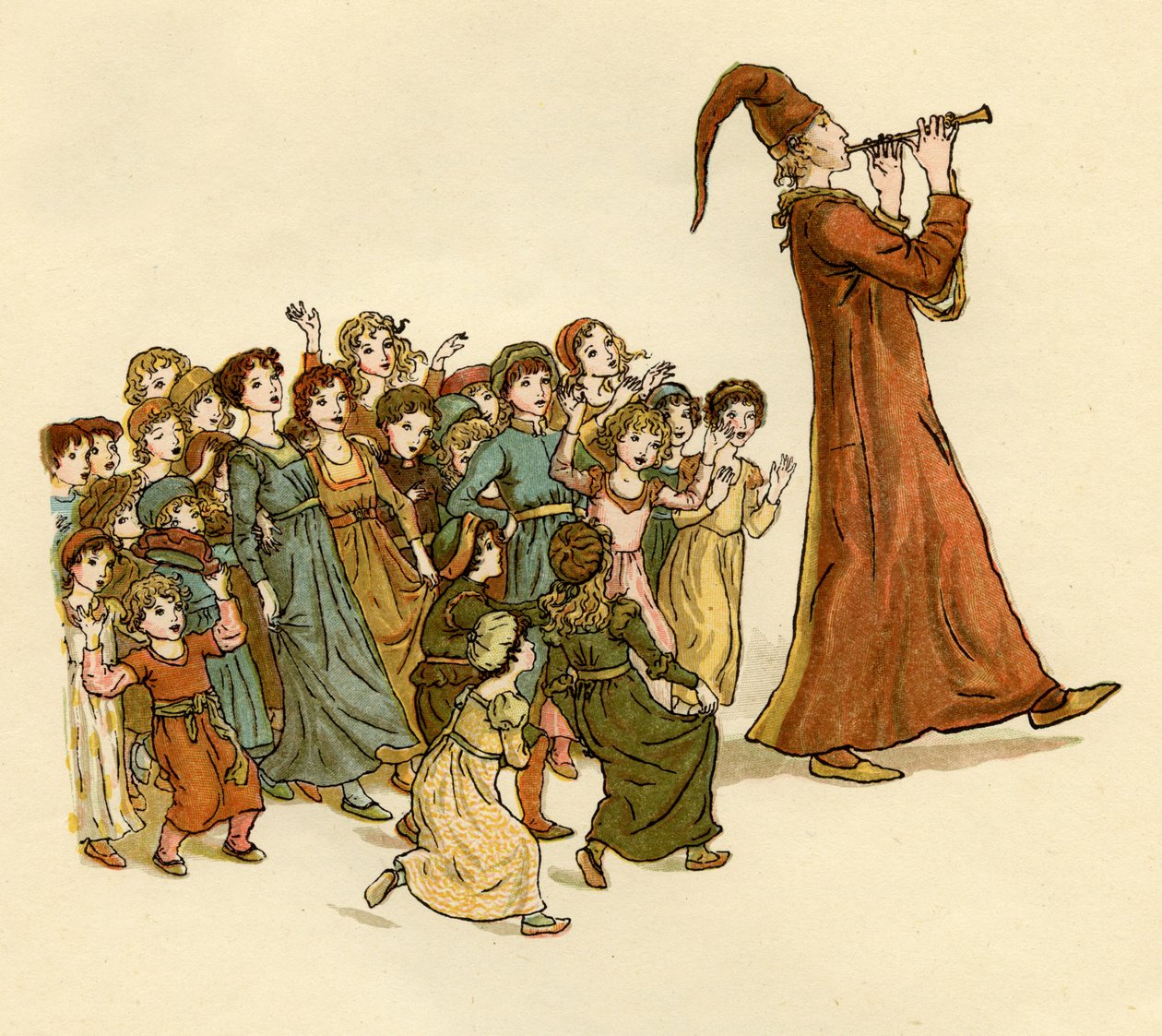Pied Piper of Hameln av Kate Greenaway