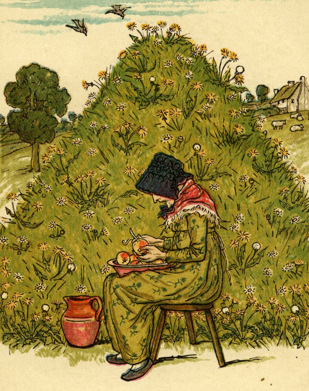 Det fanns en gammal av Kate Greenaway