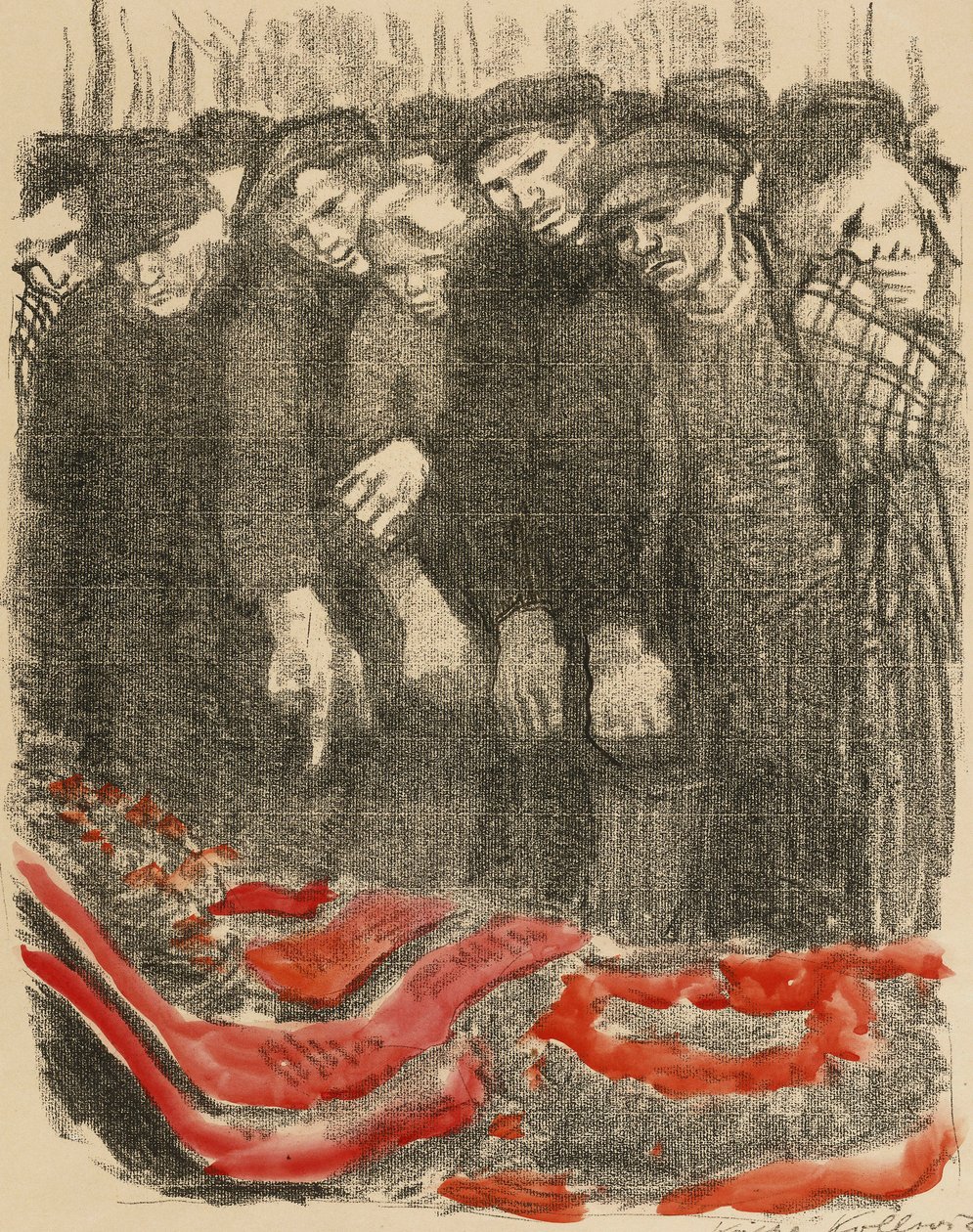 Marzfriedhof, 1913 av Käthe Kollwitz