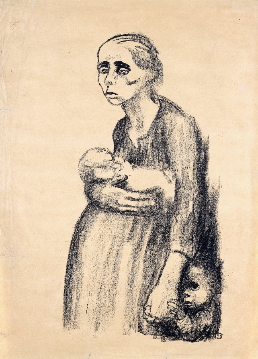 Affisch mot paragraf 218, 1924 av Käthe Kollwitz