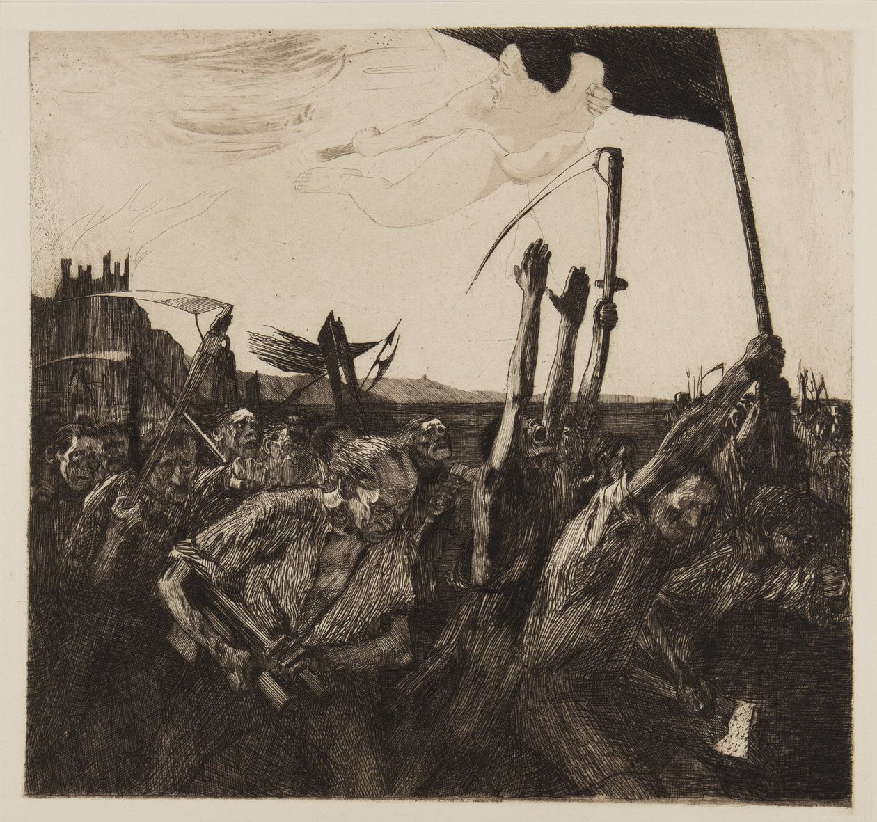 Upproret, 1899 av Käthe Kollwitz