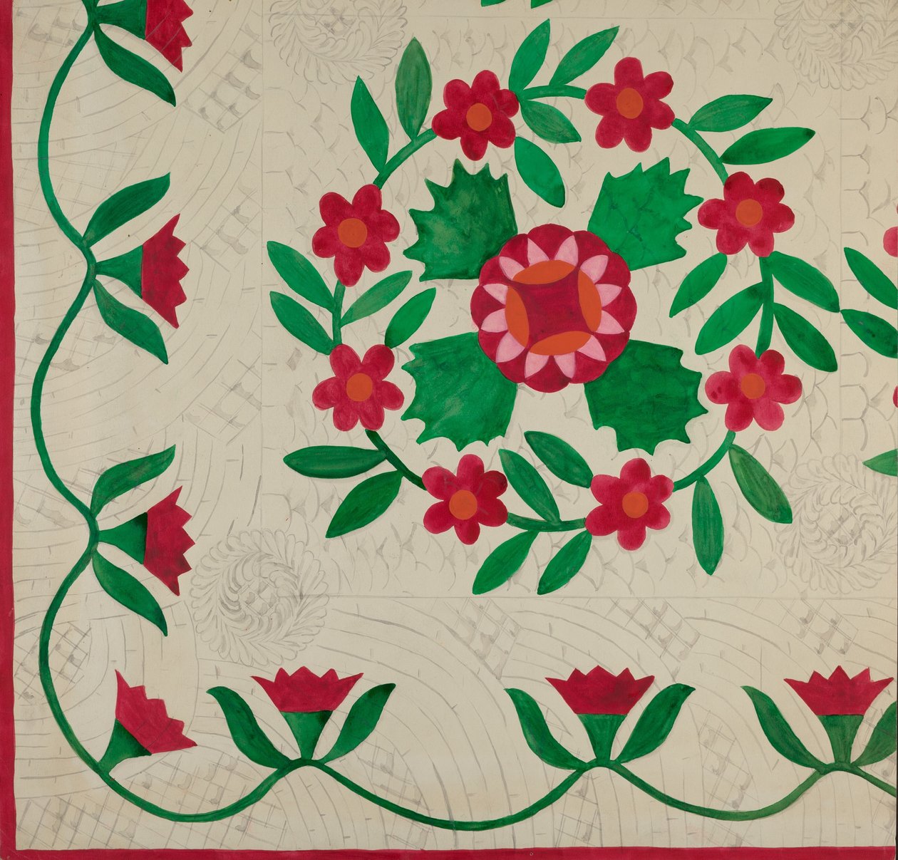 Täcke, c. 1936. av Katherine Hastings