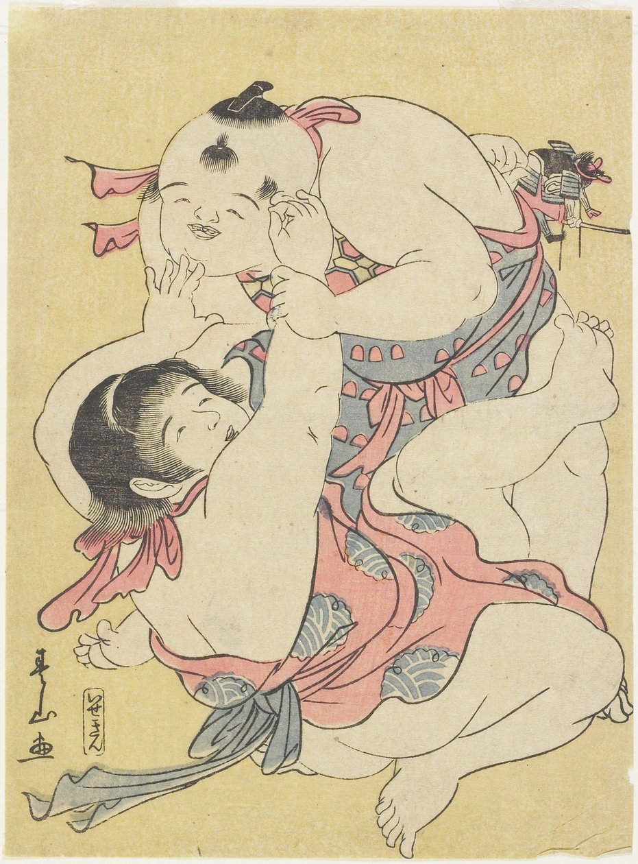 (Barnbrottning) av Katsukawa Shunzan