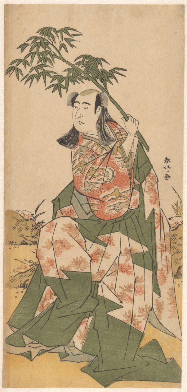 Oda lzuminosuke med bambugren av Katsukawa Shunko