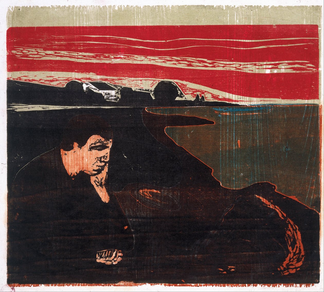 Evening. Melancholy I av Katsushika Hokusai