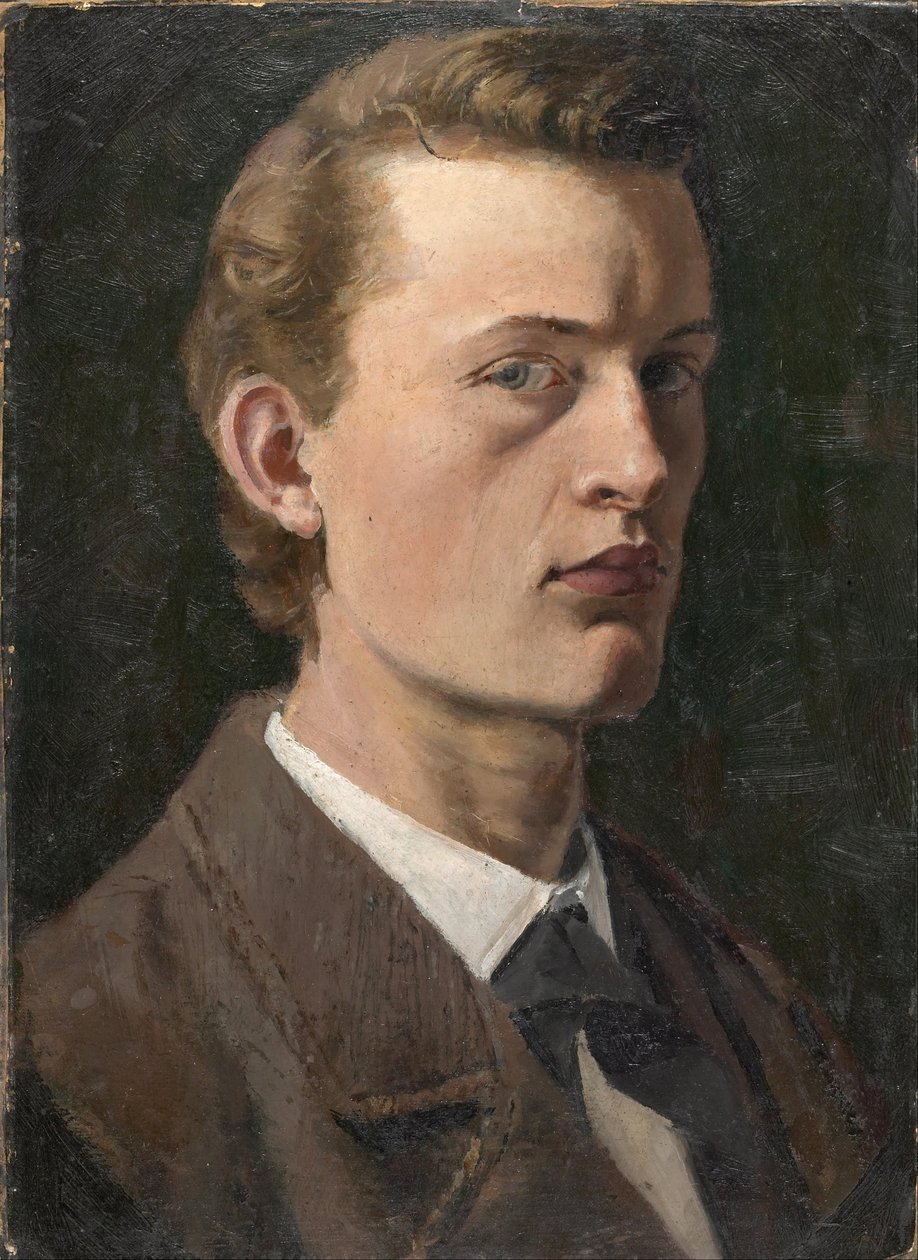 Självporträtt av Edvard Munch
