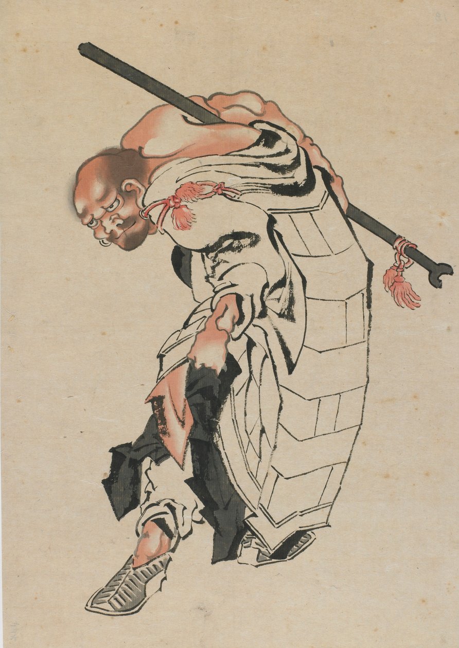 Buddhistisk gestalt, sent 1700-tidigt 1800-tal. av Katsushika Hokusai