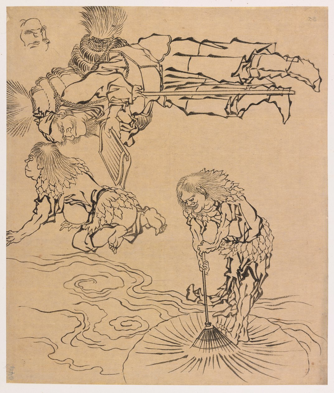 Legendariska varelser, sent 1700-tal - tidigt 1800-tal. av Katsushika Hokusai