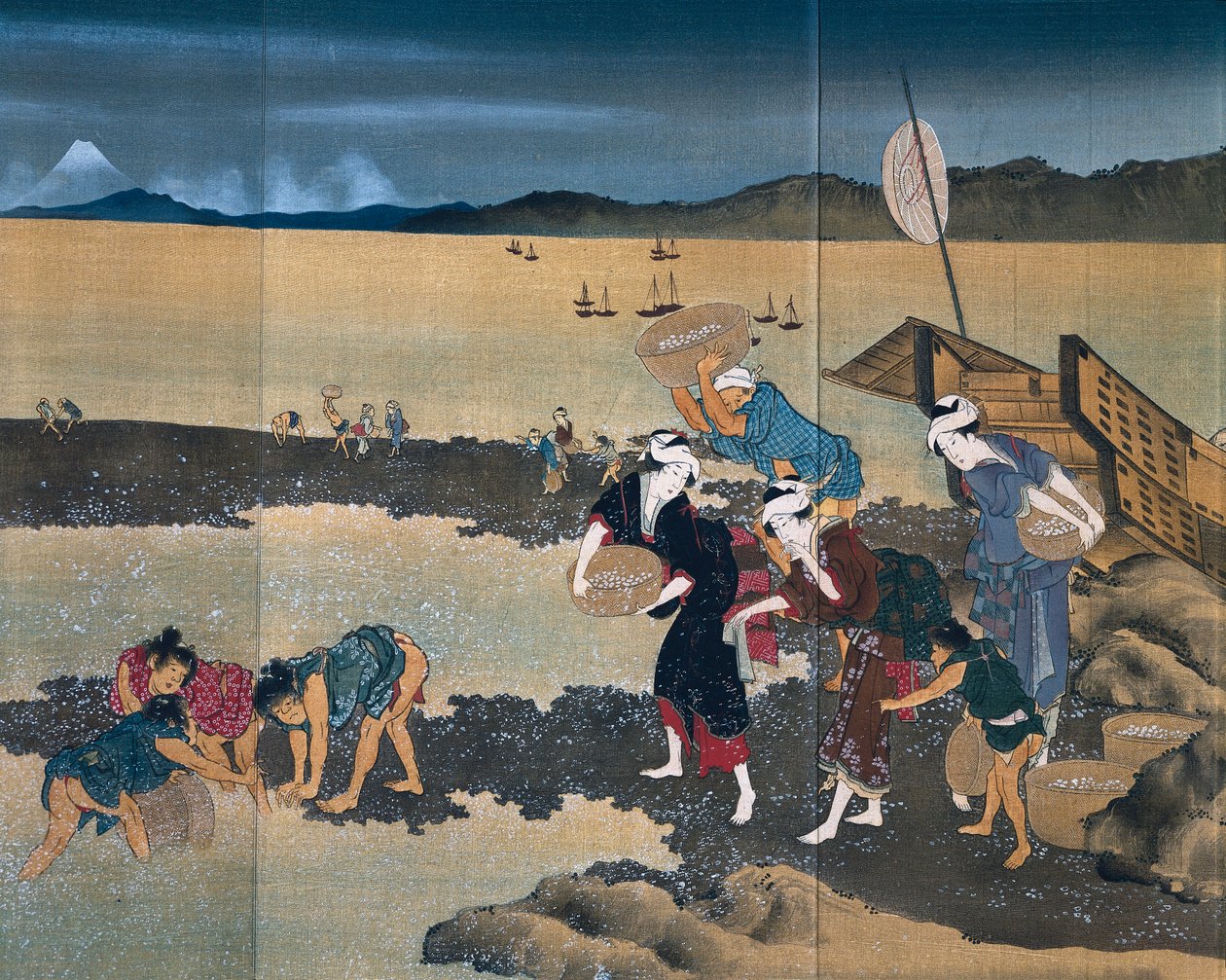 Musselfiske av Katsushika Hokusai