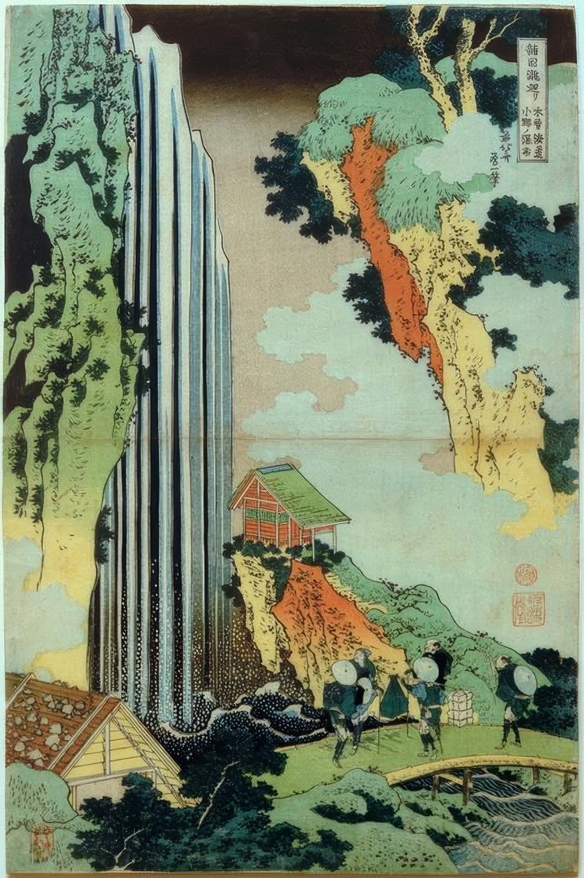 Ono vattenfall av Katsushika Hokusai