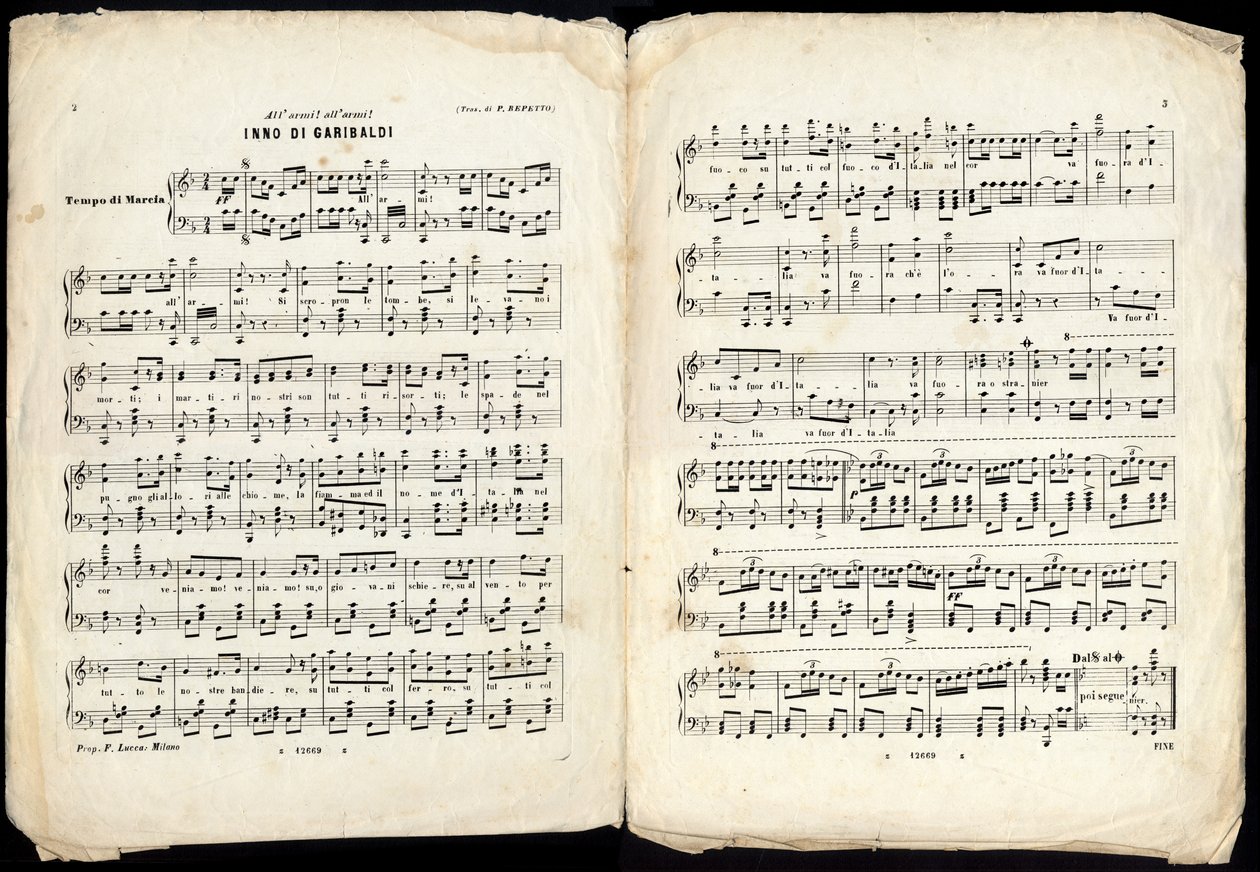 HYMN TO GARIBALDI, slutet av 1800-talet av Alec Hunter