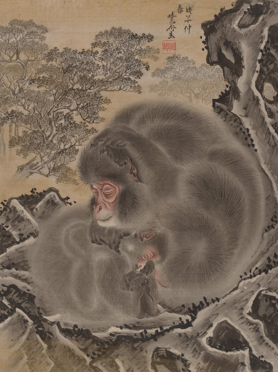 Apor, mars 1888. av Kawanabe Kyosai