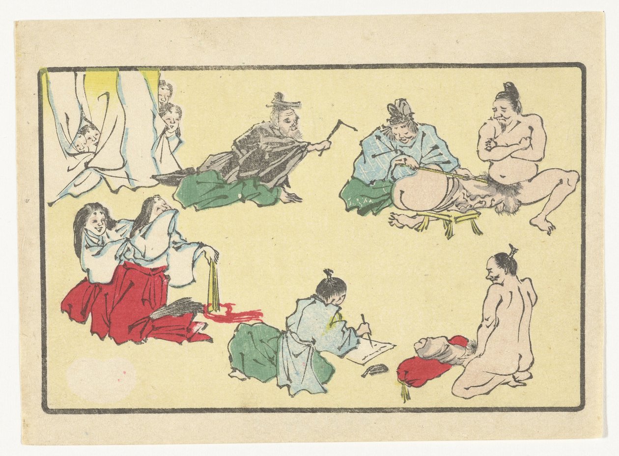 Penismått The Big Tail (serietitel) av Kawanabe Kyosai