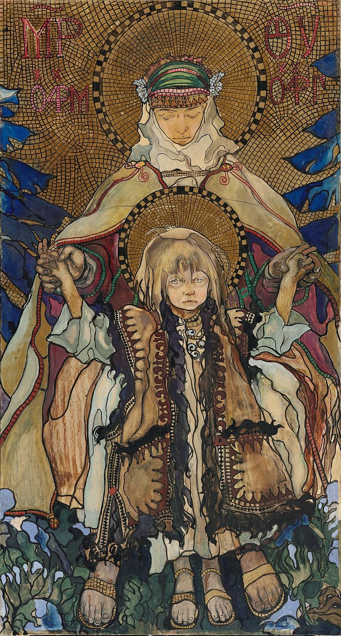 Hutsul Madonnan av Kazimierz Sichulski