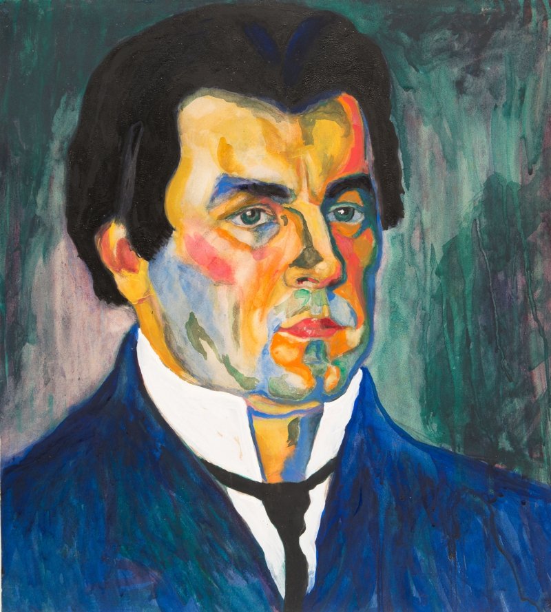 Self-portrait av Kazimir Severinovich Malevich