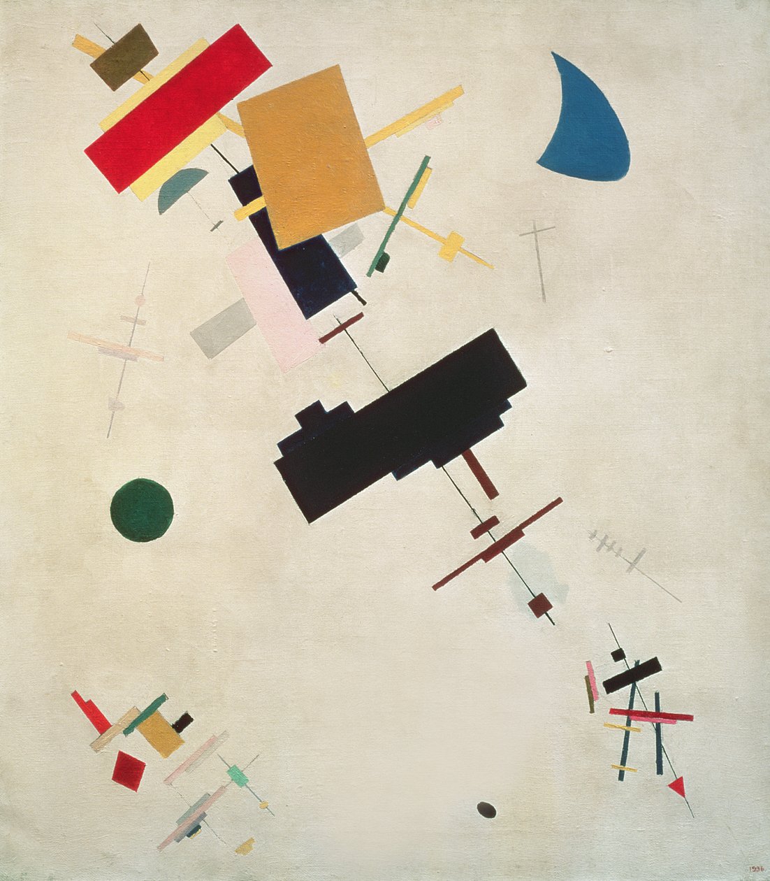 Suprematistisk komposition nr 56, 1936 av Kazimir Severinovich Malevich