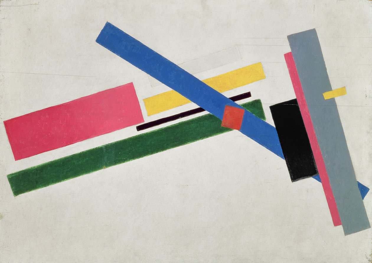 Suprematistisk konstruktion, 1915 av Kazimir Severinovich Malevich