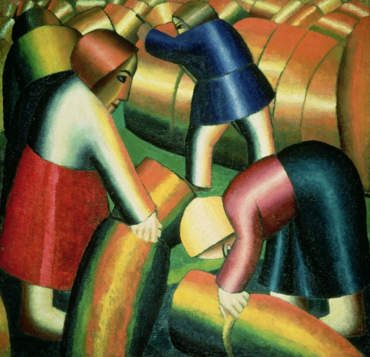 Tar in the Rye, 1912 av Kazimir Severinovich Malevich
