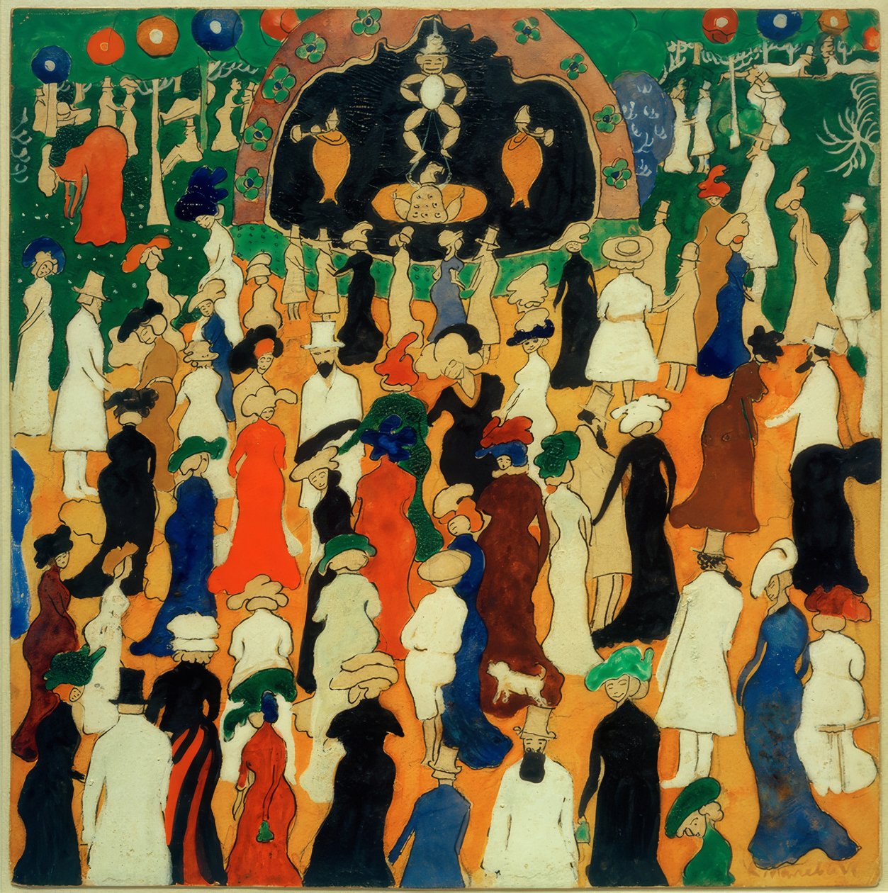Elegant företag av Kazimir Severinovich Malevich