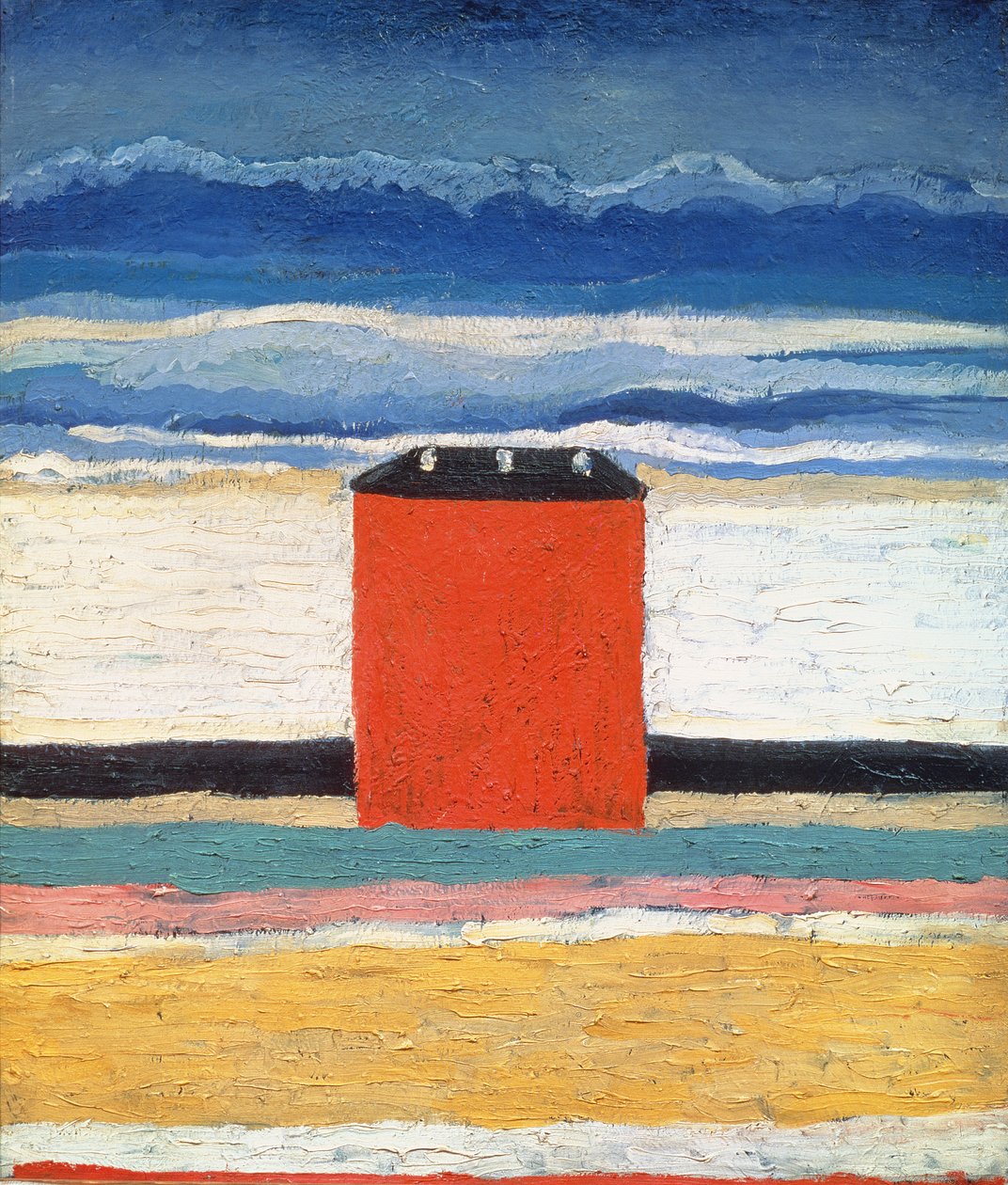 Röda huset, 1932 av Kazimir Severinovich Malevich