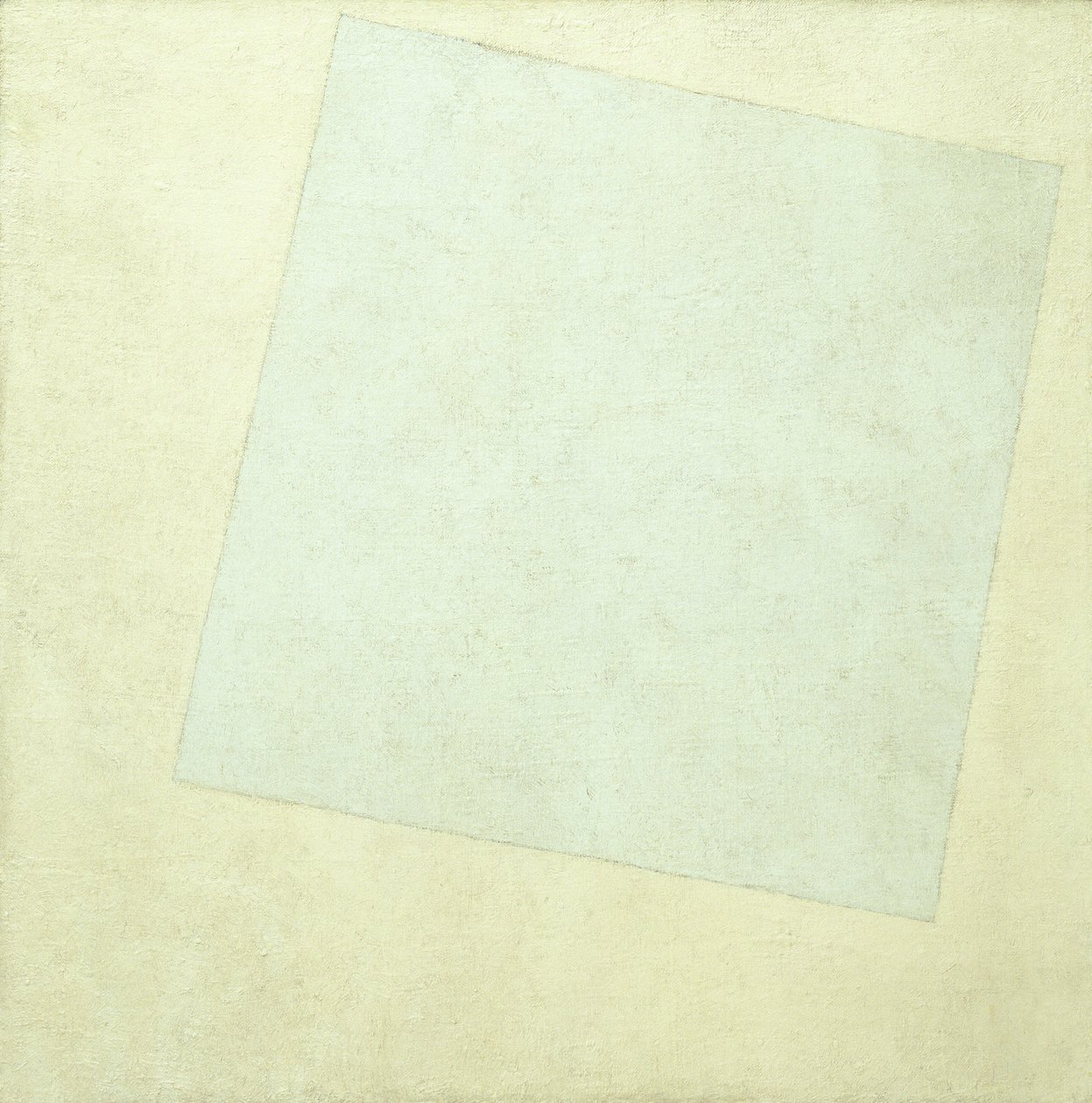 Suprematistisk komposition. Vitt på vitt, 1918 av Kazimir Severinovich Malevich