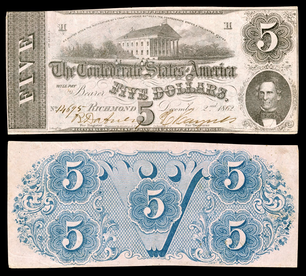 CSA-T53-$5-1862 av Keatinge and Ball
