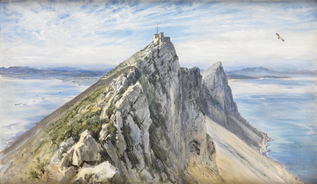 Gibraltar, från den spanska kusten av Keeley Halswelle
