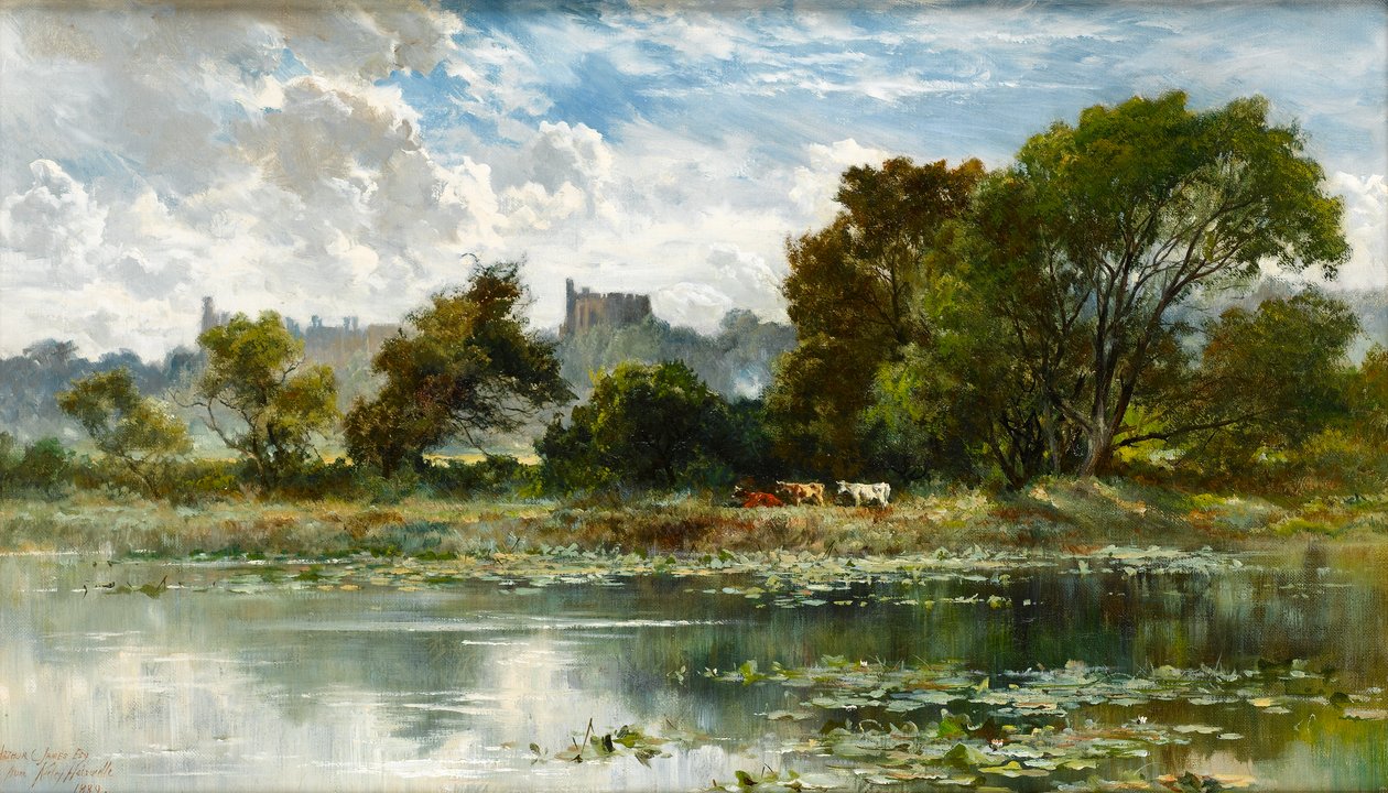 Windsor Castle från en Thames bakvatten av Keeley Halswelle