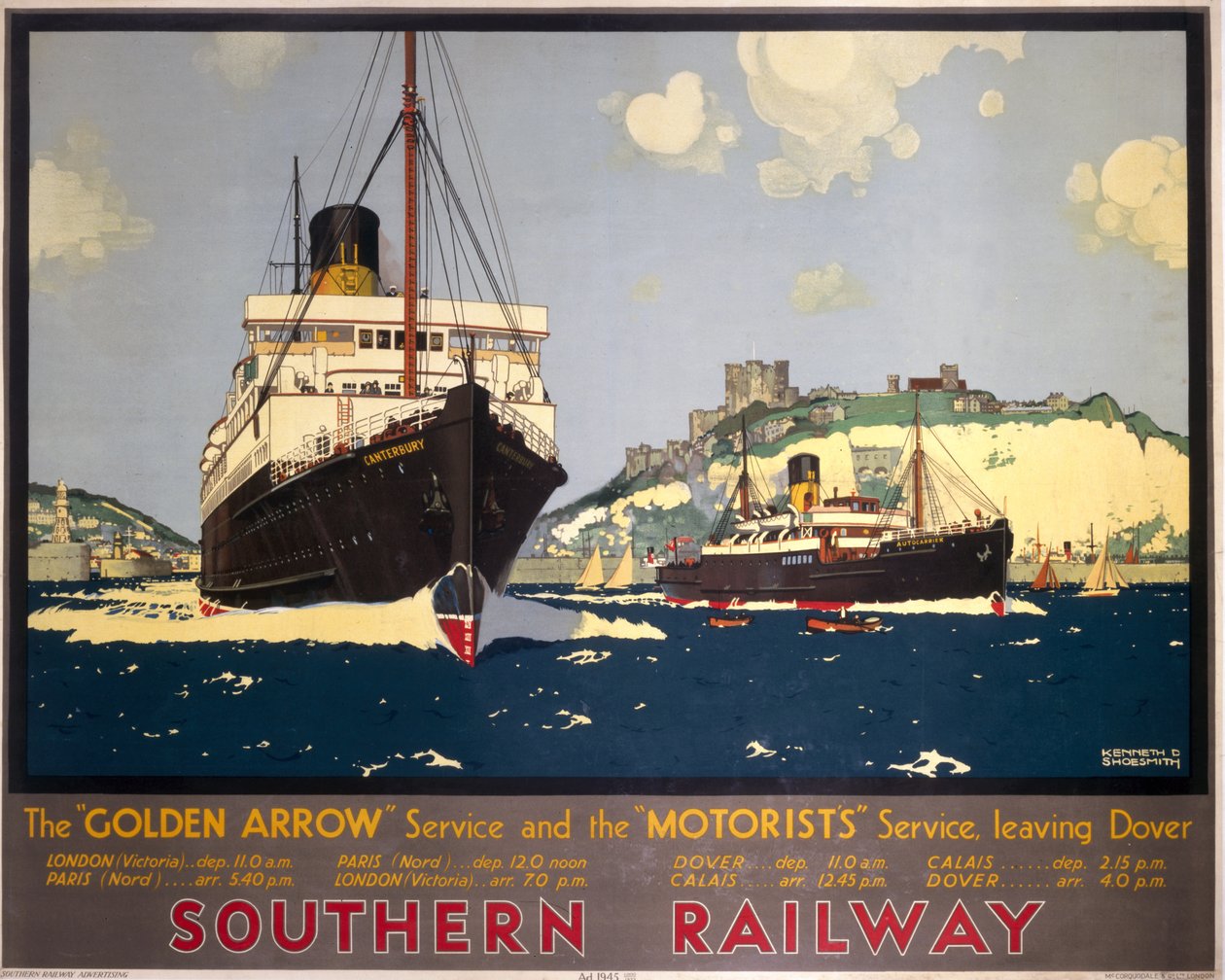 The Golden Arrow Service och Bilists Service lämnar Dover av Kenneth Shoesmith