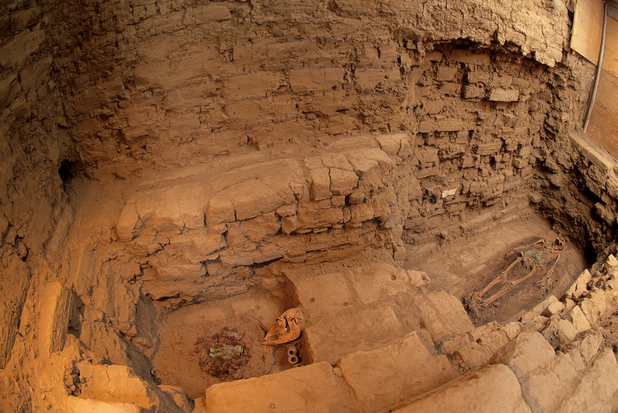 Moche; Begravningar; Huaca Dos Cabezas-Jecetepeque, Chris Donovan av Kenneth Garrett