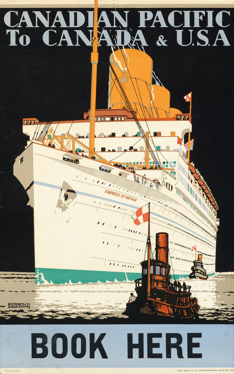 Affisch som annonserar "Canadian Pacific" av Kenneth Shoesmith