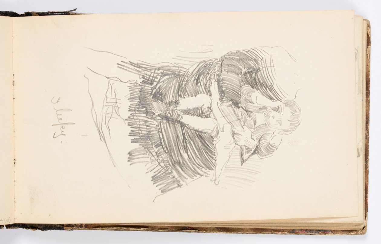 Skissbokssida: Sleepy av Kenyon Cox