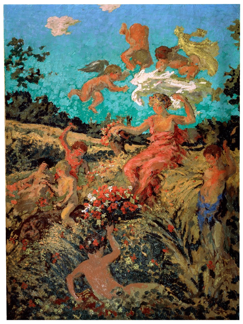 Country Celebration. Sommar, c1911-c1913 av Ker Xavier Roussel