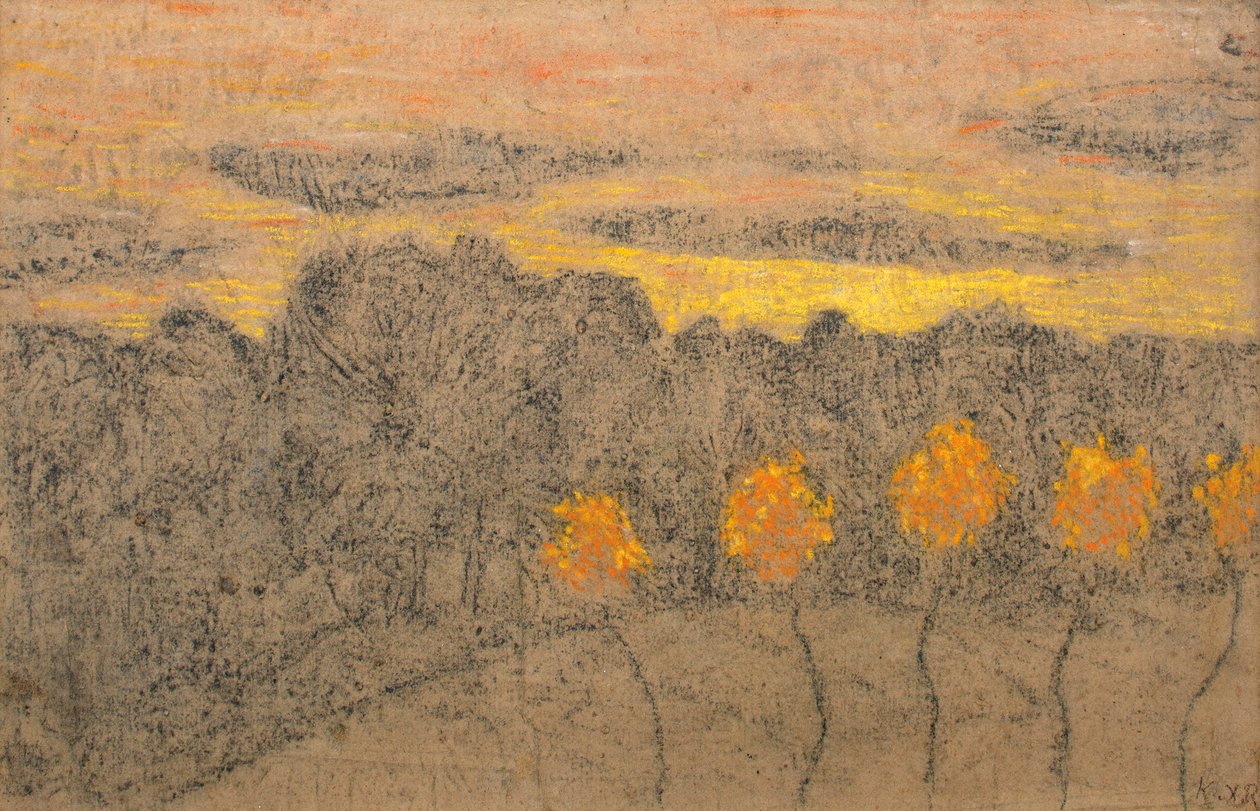 Landskap med gula träd, 1893-1895. av Ker Xavier Roussel